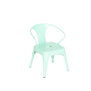 Kids mint green tolex chairs