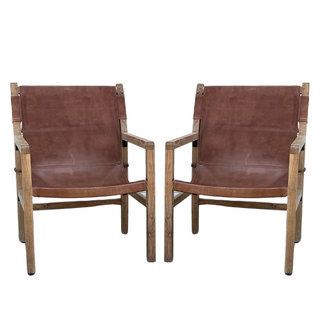 leather sling chairs