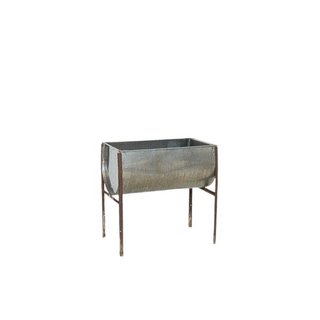 Vintage metal pot belly drink holder