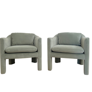Sage green modern accent chairs
