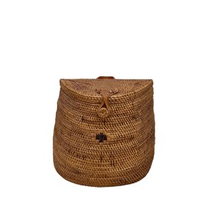 wicker fisherman basket decor