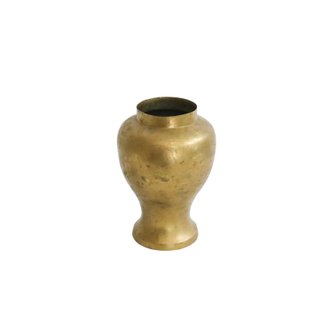 Small brass vase