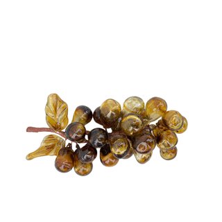 Vintage amber glass grape decor
