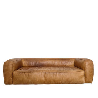 Tan, Leather, Sofa 
