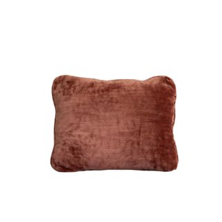 Vintage pink crushed velvet pillow