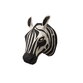 Paper mache zebra