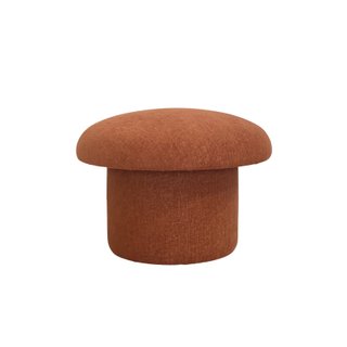 Rust colored mushroom shape ottoman