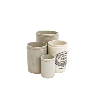 Antique crock set
Rentals 
Austin Event Rentals