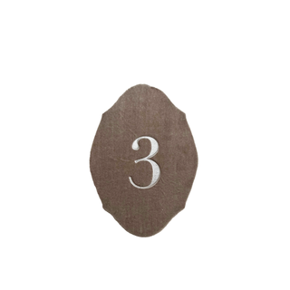 Velvet vintage style table numbers