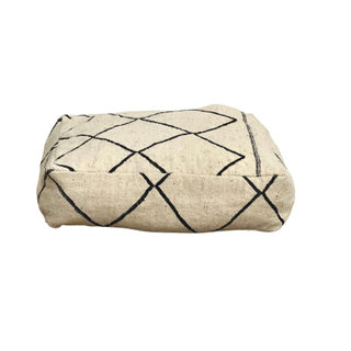 White and Black pouf