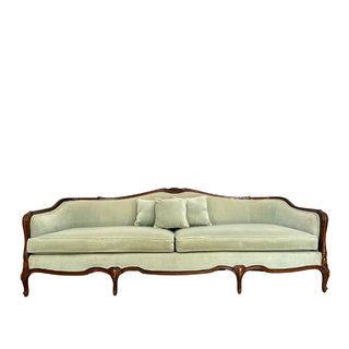 French, Antique, Mint, Green, Blue, Sofa