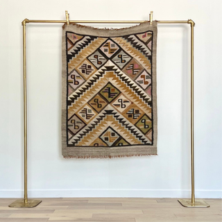 Multicolor tribal print rug 