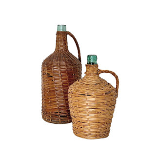 Deijohn 
Wicker jug
Rentals 
Austin Event Rentals