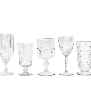 Vintage clear glasses