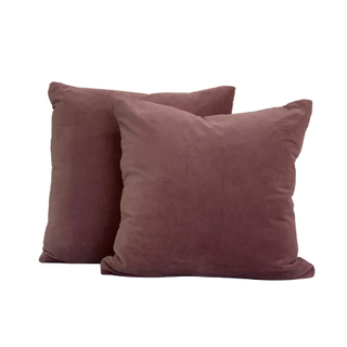 Lavender velvet pillow set