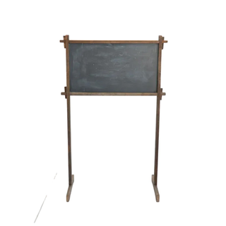Slate chalkboard with antique stand