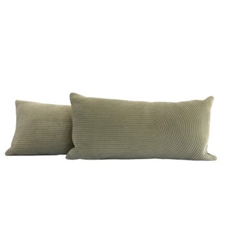 Lumbar pillow set in light dusty sage