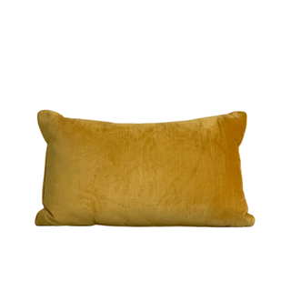 Golden velvet bolster pillow