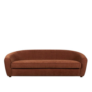 Rust orange sofa