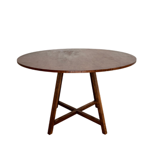 Dark wood round table
Round table