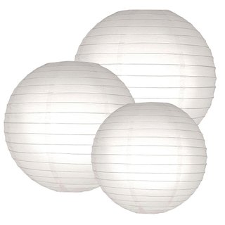 10 White Paper Lantern