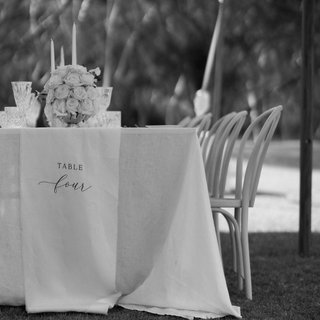 Linen table numbers - Found Collective