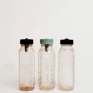 vintage glass baby bottles