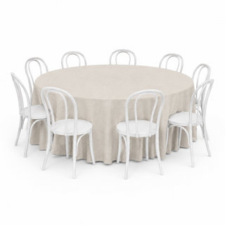 Round Natural Weave Cloth Hire Adelaide