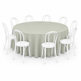 Sage green weave round cloth hire adelaide