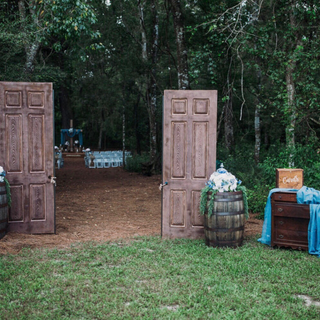 Rustic wood doors 