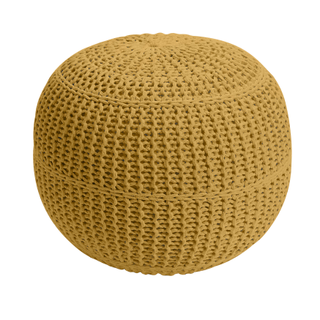 Mustard Croche' pillow cushion
