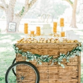 all wood cart with bicycle tires 