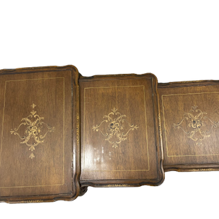 Dark Wood Nesting Tables - Set of 3 - Making It Matthews