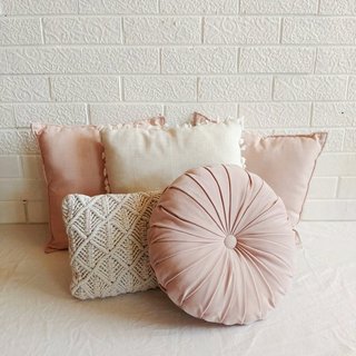 Pink and White Scatter Cushions