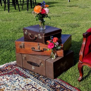 Vintage Wooden Suitcases 