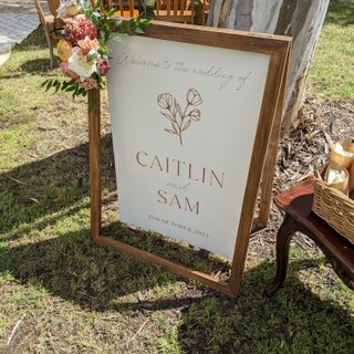 Timber Sign Stand - Medium