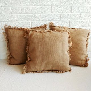 Jute Brown Scatter Cushions