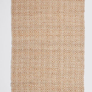 Patterned Brown Jute Rug