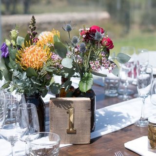 Brass Block Table Numbers