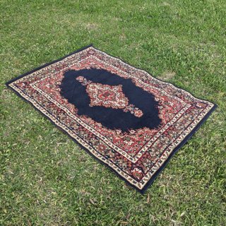 Large Blue and Red Rug