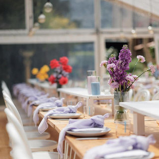 White Timber Table Runners