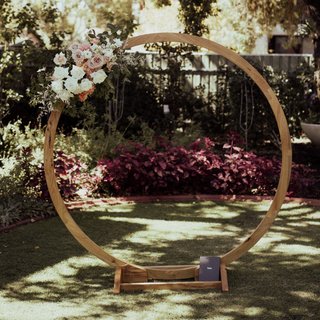 Wooden Circle Arbour Arch