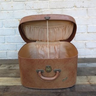 Vintage Suitcase Wishing Well