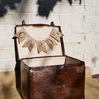 Vintage Suitcase Wedding Wishing Well