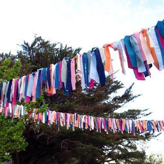 Multicoloured Fabric Tassel Garland 