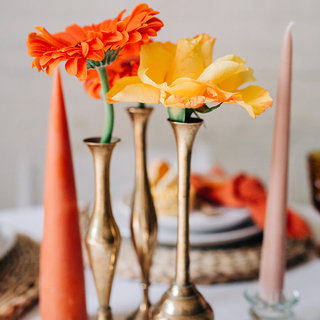 Small Brass Flower Vases