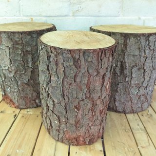 Wood Logs Aisle Wedding