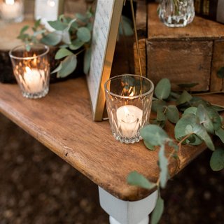 Cut Glass Candle Votives