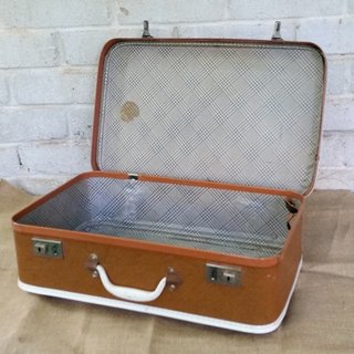 Vintage Wishing Well Suitcase