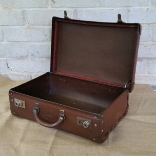 Vintage Wishing Well Suitcase